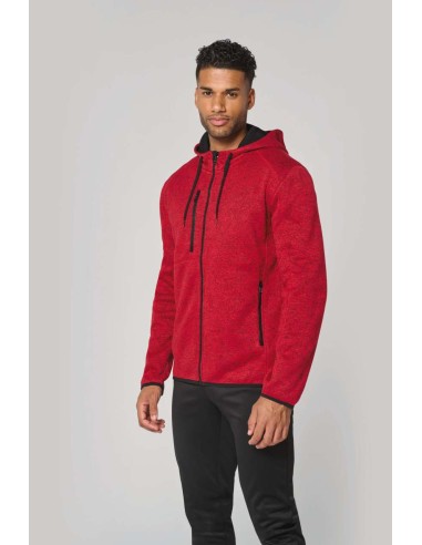 PRO-PA365-MEN'S HEATHER HOODED JACKET